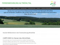 fewo-altmuehltal.de Webseite Vorschau