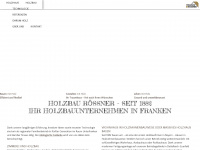 holzbau-roessner.de Webseite Vorschau