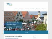 csu-langquaid.de Webseite Vorschau