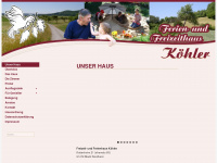 koehler-ferienhaus.de Webseite Vorschau