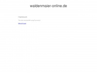 waldenmaier-online.de Webseite Vorschau