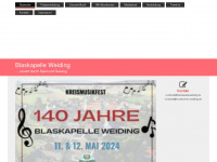 blaskapelleweiding.de Webseite Vorschau