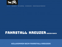 fahrstall-kreuzer.de Webseite Vorschau
