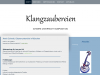 klangzaubereien.de Webseite Vorschau