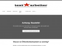 textarbeiter.de Webseite Vorschau