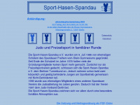 sport-hasen-spandau.de Webseite Vorschau