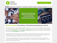 berlin-secretary.de Webseite Vorschau