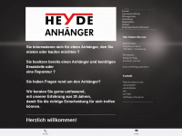 heyde-anhaenger.de Webseite Vorschau