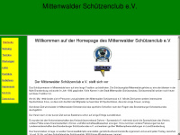 mittenwalder-schuetzenclub.de Webseite Vorschau