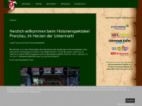 historienspektakel.de Webseite Vorschau