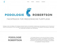 fusspflege-robertson.de Webseite Vorschau