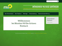 gruene-rimbach.de Webseite Vorschau