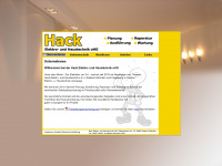 hack-haustechnik.de Webseite Vorschau