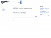 mak-edv.de Webseite Vorschau