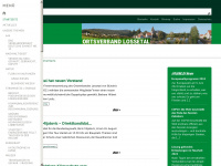 gruene-lossetal.de Webseite Vorschau