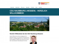 cdu-naumburg.de Webseite Vorschau