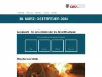 cdu-nieste.de Webseite Vorschau