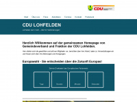 cdu-lohfelden.de Webseite Vorschau