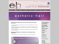 esthetic-hair.de Webseite Vorschau