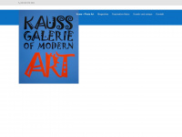 kauss-galerie.de Webseite Vorschau