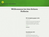 gruene-hofheim.de Webseite Vorschau