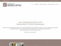 mono-optik.de Webseite Vorschau