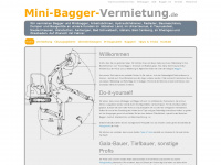 mini-bagger-vermietung.de Webseite Vorschau