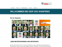 cdu-wanfried.de Webseite Vorschau