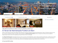hoteleuropa-frankfurt.de Webseite Vorschau
