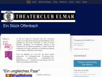 theaterclub-elmar.de Webseite Vorschau