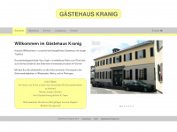 gaestehaus-kranig.de Webseite Vorschau