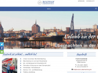 rostock-uebernachtung.de Webseite Vorschau