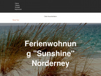 norderney-sunshine.de Webseite Vorschau
