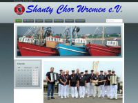 shanty-chor-wremen.de Webseite Vorschau