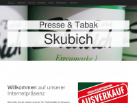presse-tabak-skubich.de Webseite Vorschau