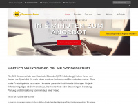 kreber-sonnenschutz.de Webseite Vorschau