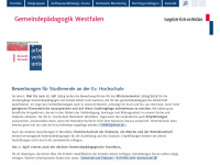 gemeindepaedagogik-westfalen.de Webseite Vorschau