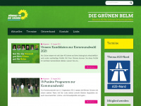 gruene-belm.de Webseite Vorschau