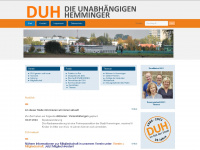 duh-hemmingen.de Webseite Vorschau