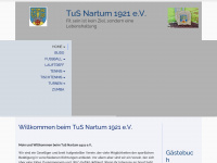 tus-nartum.de Webseite Vorschau
