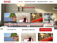 rose-elektro.de Webseite Vorschau