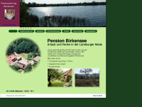 pension-birkensee.de Webseite Vorschau