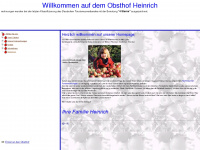 obsthof-heinrich.de Webseite Vorschau