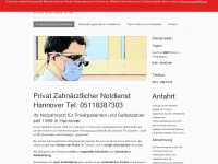 privatzahnaerztlicher-notdienst.de Webseite Vorschau