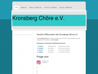 kronsberg-chor.de Webseite Vorschau