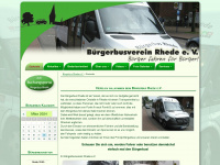 buergerbus-rhede.de Webseite Vorschau