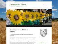 erntedank-clarholz.de Webseite Vorschau