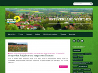 gruene-werther.de Webseite Vorschau
