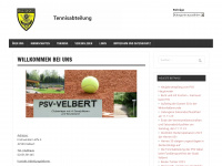 psv-tennis.de Webseite Vorschau