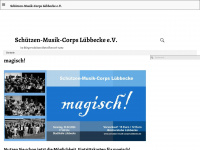 schuetzen-musik-corps-luebbecke.de Webseite Vorschau
